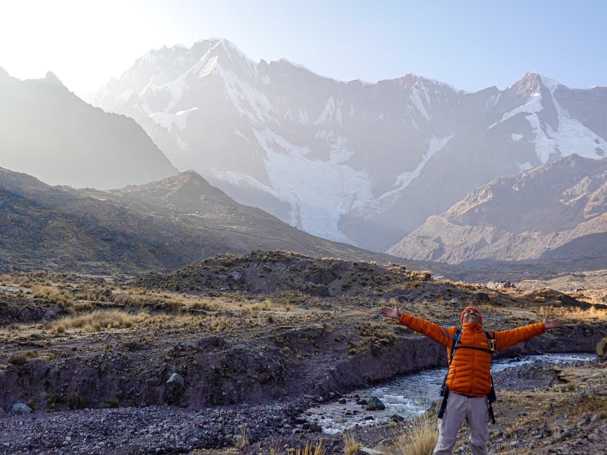 Miguel leading a tour in the Sacred Valley