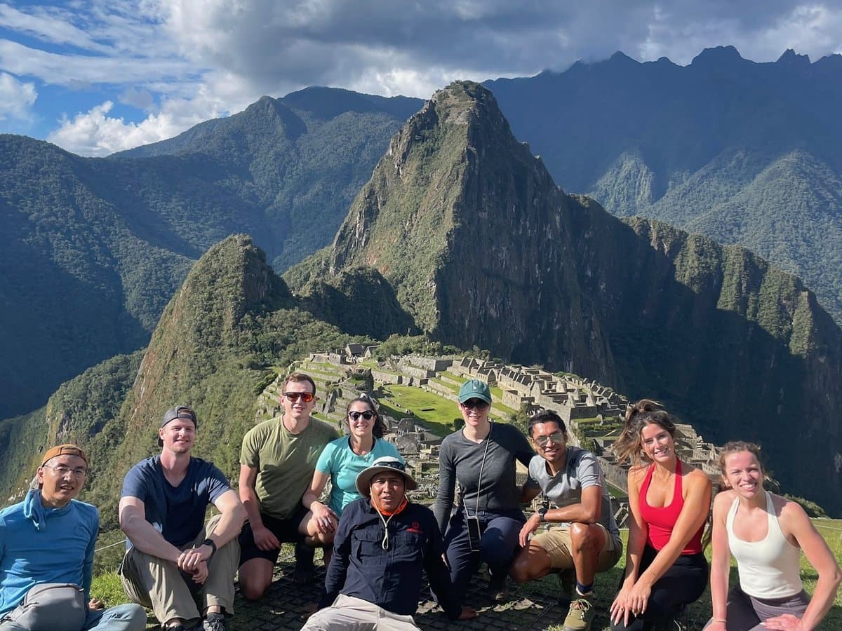 Guided tour at an Incan site